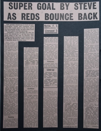 Press report from Adrian Killen's scrapbook